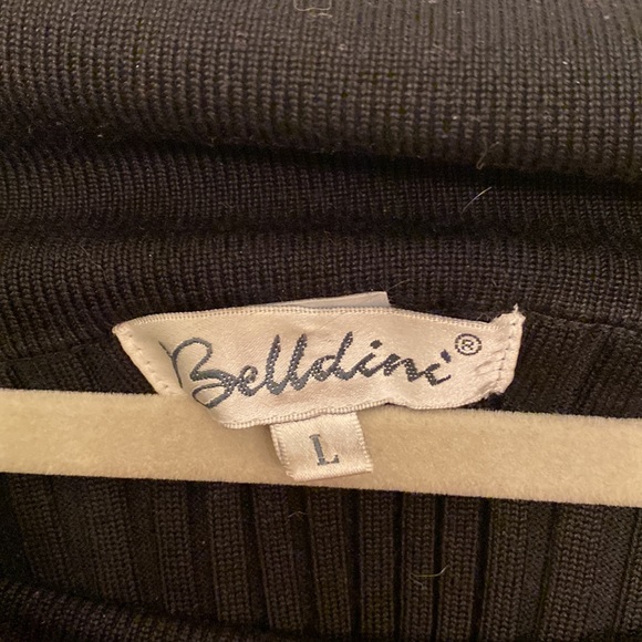 Belldini Beaded Boat Neck Silk Sweater - Picture 5 of 6